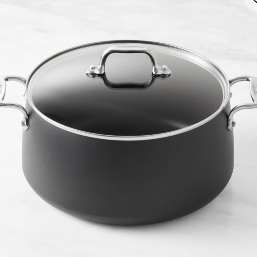 All-Clad HA1 Hard Anodized Nonstick Stockpot with Lid, 8-Qt